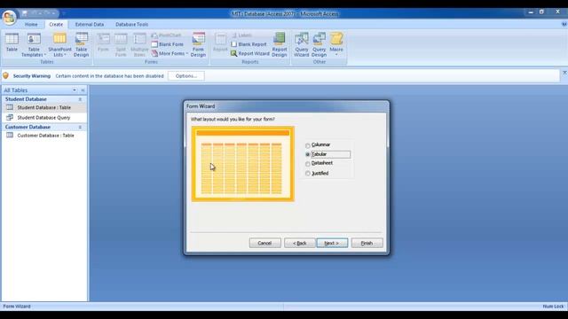 More Form | Using the Form wizard |Working with the form wizard |Create a Form Using the Form wizar смотреть онлайн