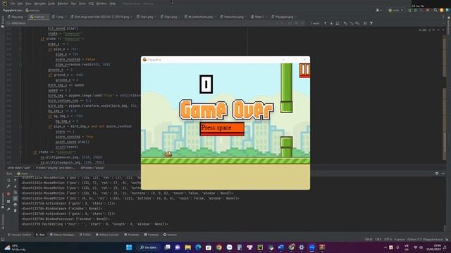 FLAPPY BIRD - Đỗ Duy Tân - Lớp Lập trình với Python VS292 смотреть онлайн