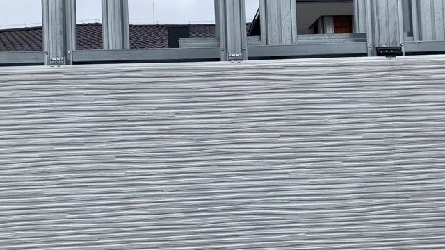 Отделка забора панелями Nichiha