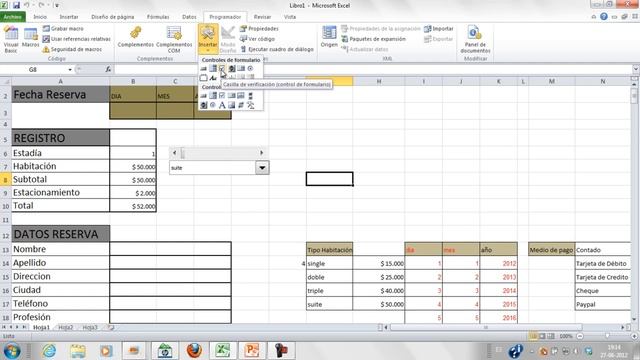 Insertar Controles O Dialogos En Excel 2010
