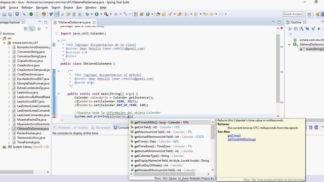 Programacion Java - Obtiene Dia de la Semana смотреть онлайн