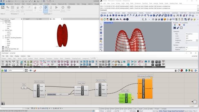Rhino Inside Tutorial | Sub-D Model to Revit ( Organic Modeling ) смотреть онлайн