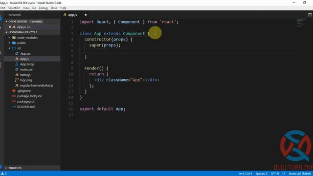 Lập trình ReactJS| Bài 14 - Khái niệm về LifeCycle Initialization và Mounting | QuocTuan Info смотреть онлайн