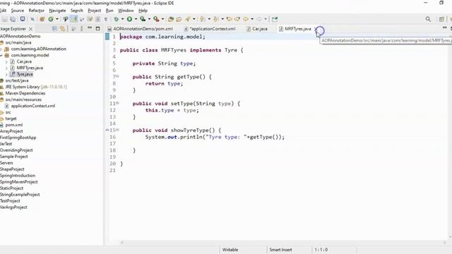 Spring Framework Tutorial : #16. AspectJ Annotation Example смотреть онлайн