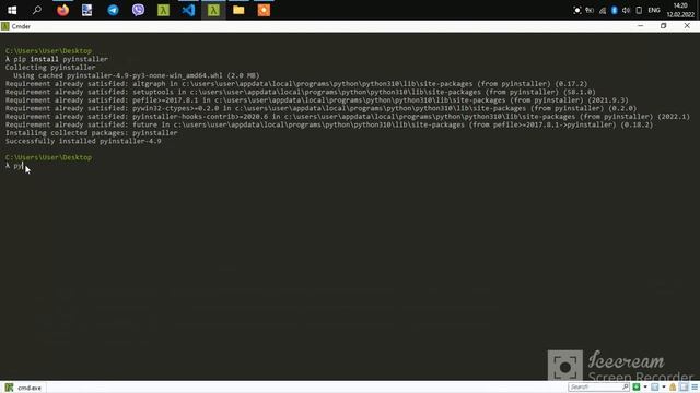 как скомпилировать код python в exe смотреть онлайн