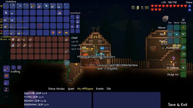 N Mod Terraria 1.2 RPG Lets Play Part 10!: NPPLAYERS! смотреть онлайн
