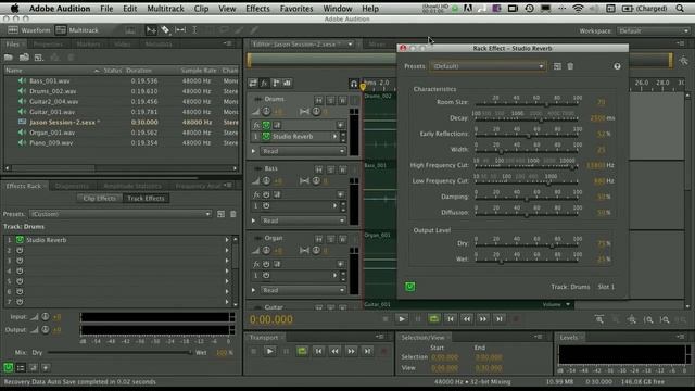 Multitrack Recording & Mixing Basics In Adobe Audition For The Mac