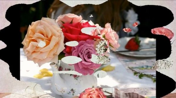 Фитодизайн в интерьере Розово-винтажный декор интерьера Floral fantasy (HD)