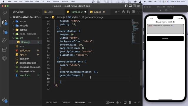 React Native DALLE 2 Tutorial: Open AI Api