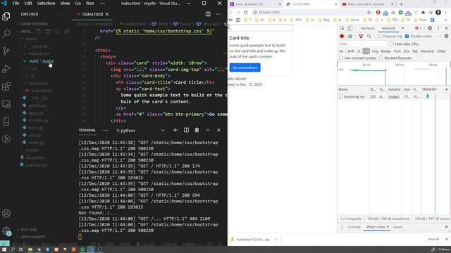 Using Bootstrap in Python Django Projects Tutorial смотреть онлайн
