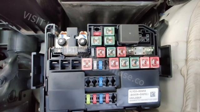 Hyundai Creta Engine Fuse Box Diagram and Location смотреть онлайн