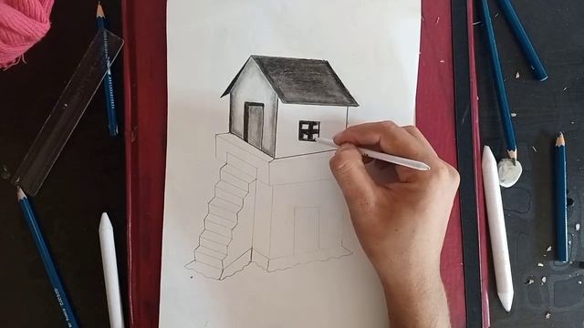 ?️?House sketch painting ?️?pancil drawing house aasan tarike mai?#youtube смотреть онлайн