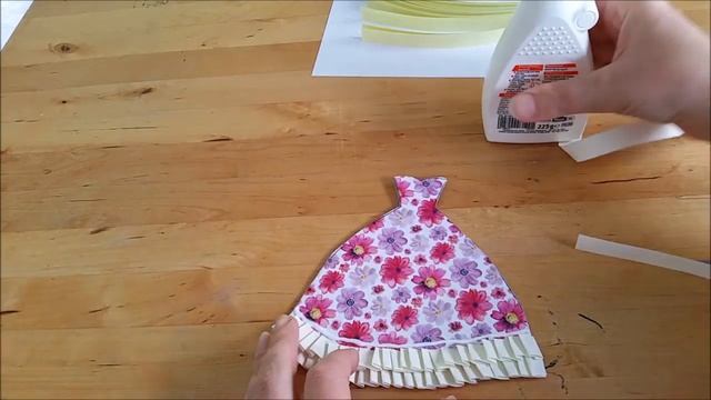 Открытка ко Дню Рождения в форме платья своими руками. Подарки и поделки из бумаги смотреть онлайн
