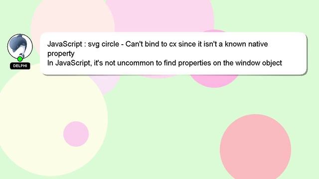 JavaScript : svg circle - Can't bind to cx since it isn't a known native property смотреть онлайн