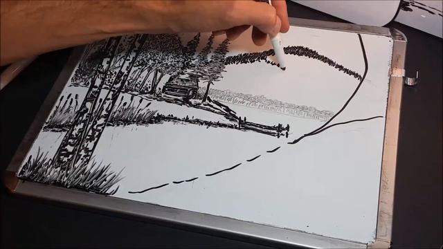 Dry Erase Whiteboard Art - Cabin in the Woods - Mr Ed Draws смотреть онлайн