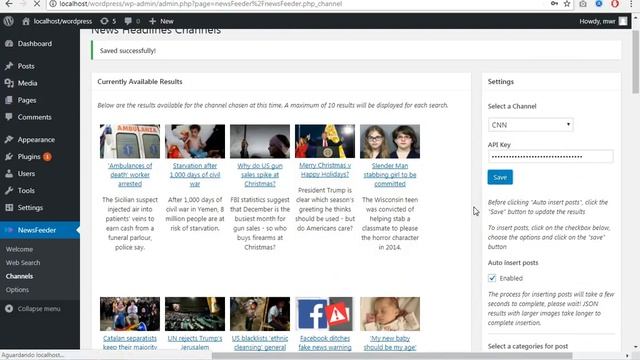 NewsFeeder - WordPress Plugin Headline Generator смотреть онлайн