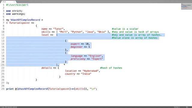 Perl - Hash of Complex Records смотреть онлайн