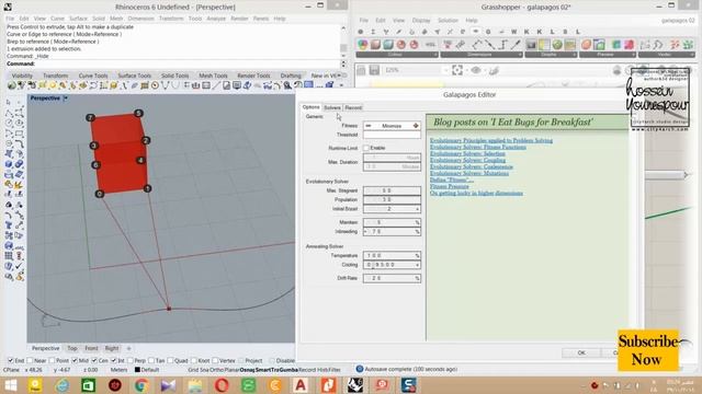 GRASSHOPPER TUTORIAL: how to used Galapagos in grasshopper! смотреть онлайн