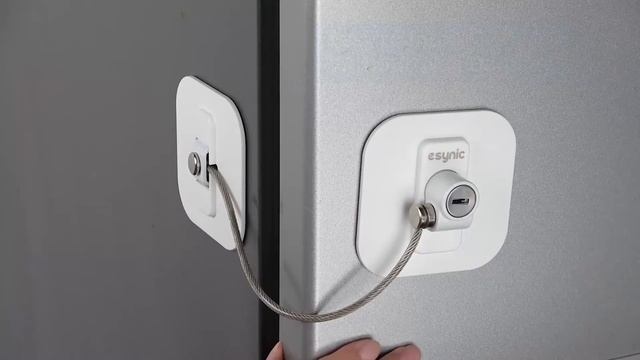 eSynic 4Pcs Refrigerator Door Lock Fridge Door Lock with Key Cable - White смотреть онлайн
