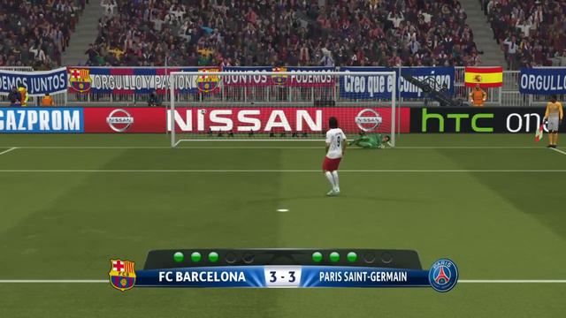 Pro Evolution Soccer 2015 PS4 Penalty Shootout FC Barcelona VS Paris Saint-Germain смотреть онлайн