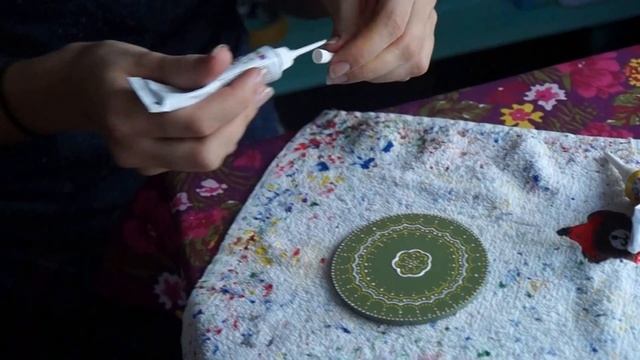 Точечная роспись тарелок. Мастер-класс смотреть онлайн