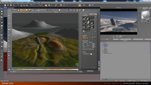 Создание планеты в E-on Vue смотреть онлайн