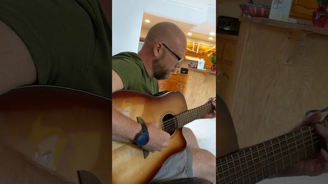 Trying the new 12 string (finger picking landslide) смотреть онлайн