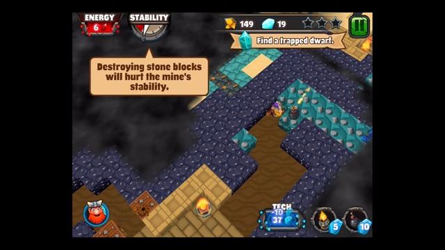 DWARVEN DEN - THE MINING PUZZLE GAME WALKTHROUGH - Part 11 (iOS) смотреть онлайн