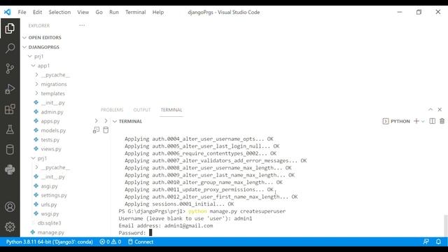 How to Create Super User in Django | Django Admin Panel |Python Django Tutorial for Beginners Part смотреть онлайн