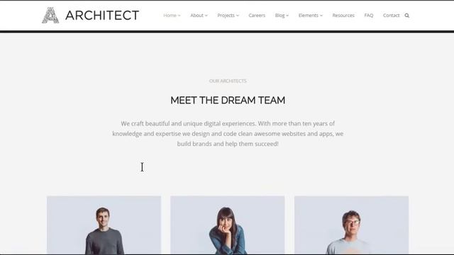 Architect WordPress Theme Home-Page Presentation - Responsive Architecture Theme смотреть онлайн