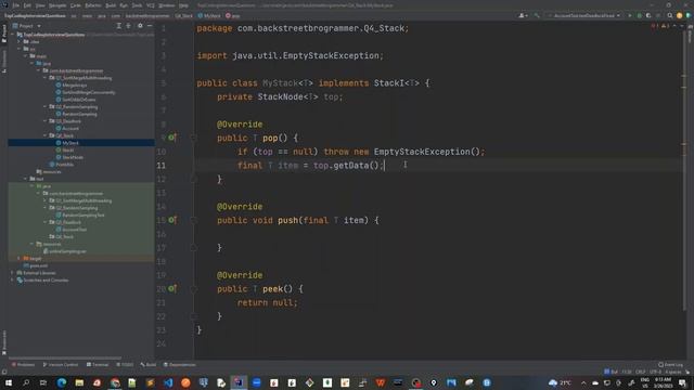18 - Stack custom implementation - SOLUTION - Code Demo смотреть онлайн