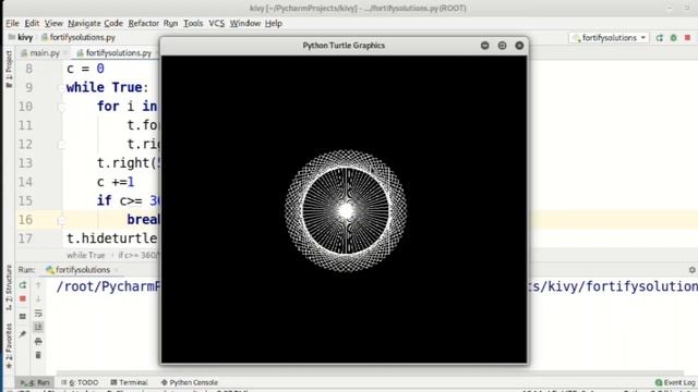 Turtle Python drawing | Turtle Python graphics - using python turtle in pycharm and learn its codin смотреть онлайн