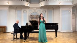 Анна Шапеко. Слонимский, Тютчев - «Сияет солнце». Пианист - Александр Дудкин