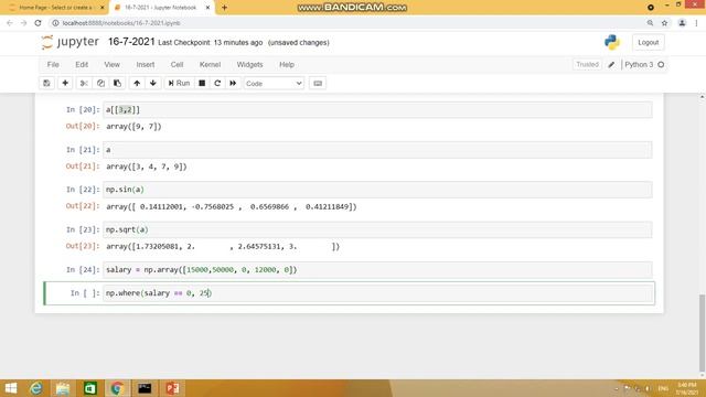 83 np.where() function to conditionally modify the data смотреть онлайн
