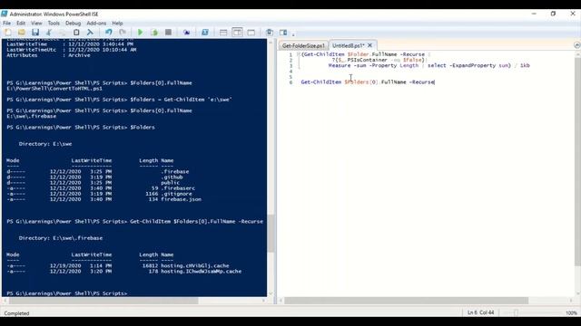 Get Folder Size PowerShell Script смотреть онлайн