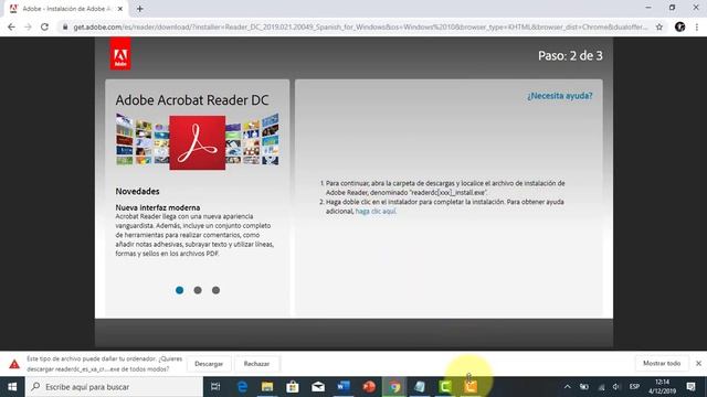 Cómo instalar programa para PDF gratis Adobe Reader 2019 Windows 7, 8 y 10 смотреть онлайн