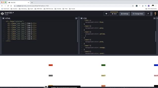 КАК выровнять контент в отдельной ячейке в CSS Grid? смотреть онлайн