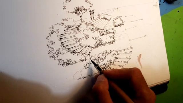 Рисование. Проектирование. Скетчинг. Графика. Эдуард Кичигин. Стрим из Италии. смотреть онлайн