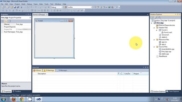 Visual C++ Tutorial 1 -Windows Forms Application: Getting Started Hello World Free Install смотреть онлайн