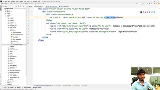 How to Create a Login Form using Flask with MySQL Database ? (Part - 5 ) смотреть онлайн
