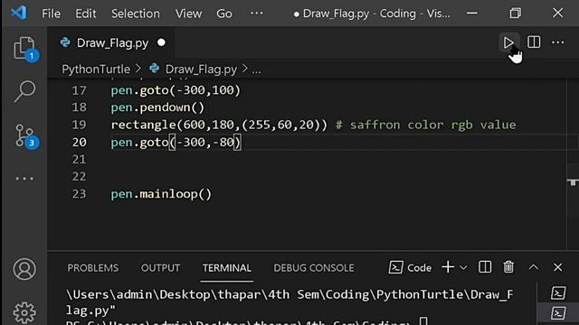 Draw Indian Flag Using Turtle ColorMode ? | Python in (Hindi) Python Turtle Lec 24 смотреть онлайн