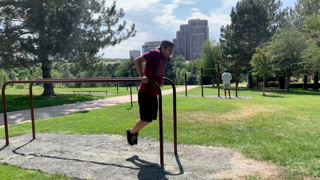 P-bars dip (jump-assist + eccentric) смотреть онлайн