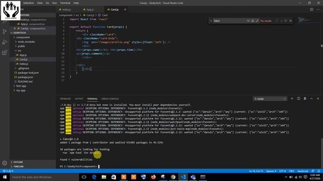 Use of Props and Faker.js Library in React JS | Faker.JS Tutorial | PART-11 смотреть онлайн