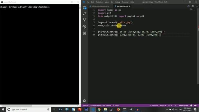 Perspective Transformation using Python смотреть онлайн