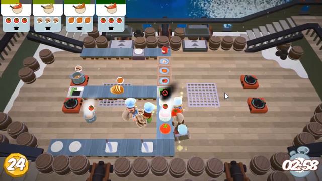 Overcooked 4人プレイ(Steam-Parsec) 20180823 смотреть онлайн