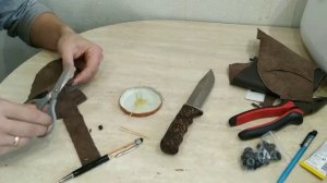 Простые НОЖНЫ СВОИМИ РУКАМИ ЧЕХОЛ ДЛЯ НОЖА КОЖА