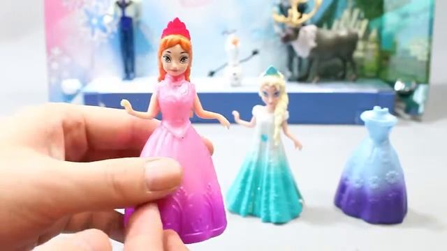 Снежная королева Эльза и платья. Развлекающие и развивающие видео обзоры детских игрушек смотреть онлайн