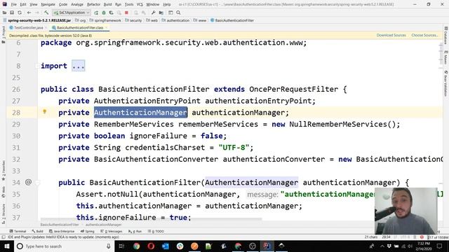 Spring Security - Lesson 1 - The basic contracts in Spring Security architecture смотреть онлайн
