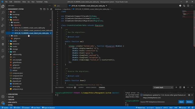 Laravel 7 | Fix can't run php artisan and migrate смотреть онлайн