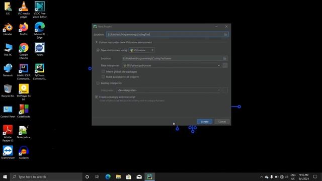 Create a Python project Using Pycharm смотреть онлайн